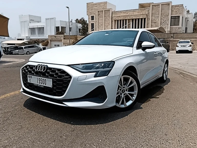 newaudia3whiterentaldubaibyproxluxuryrentals