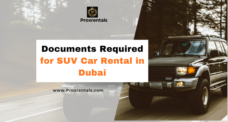 Documents required for SUVs car rental