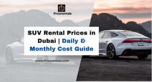 SUVs Rental prices in dubai