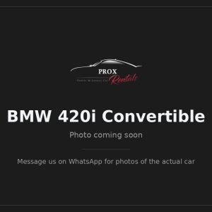 BMW 420i Convertible — photo coming soon. Prox Rentals, Dubai.