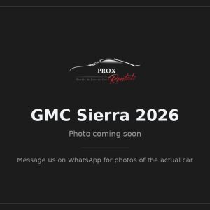 GMC Sierra 2026 — photo coming soon. Prox Rentals, Dubai.